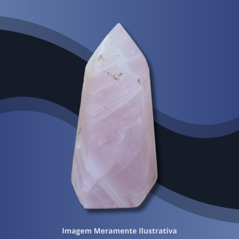 Ponta de Quartzo Rosa 172gr - Unidade